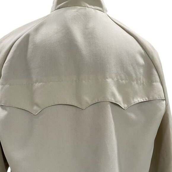 California Imperial Mens Large Harrington Jacket Tan USA Made Lined Workwear - Picture 9 of 9